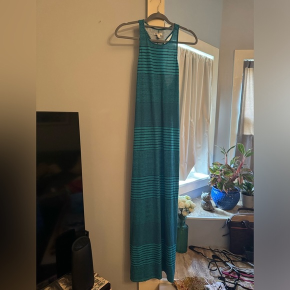 American Eagle Boho Stripes Color Block Razorback Maxi Dress: Medium - Picture 1 of 1